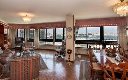 Living room of Flat for sale in A Coruña Capital   with Heating, Parquet flooring and Storage room
