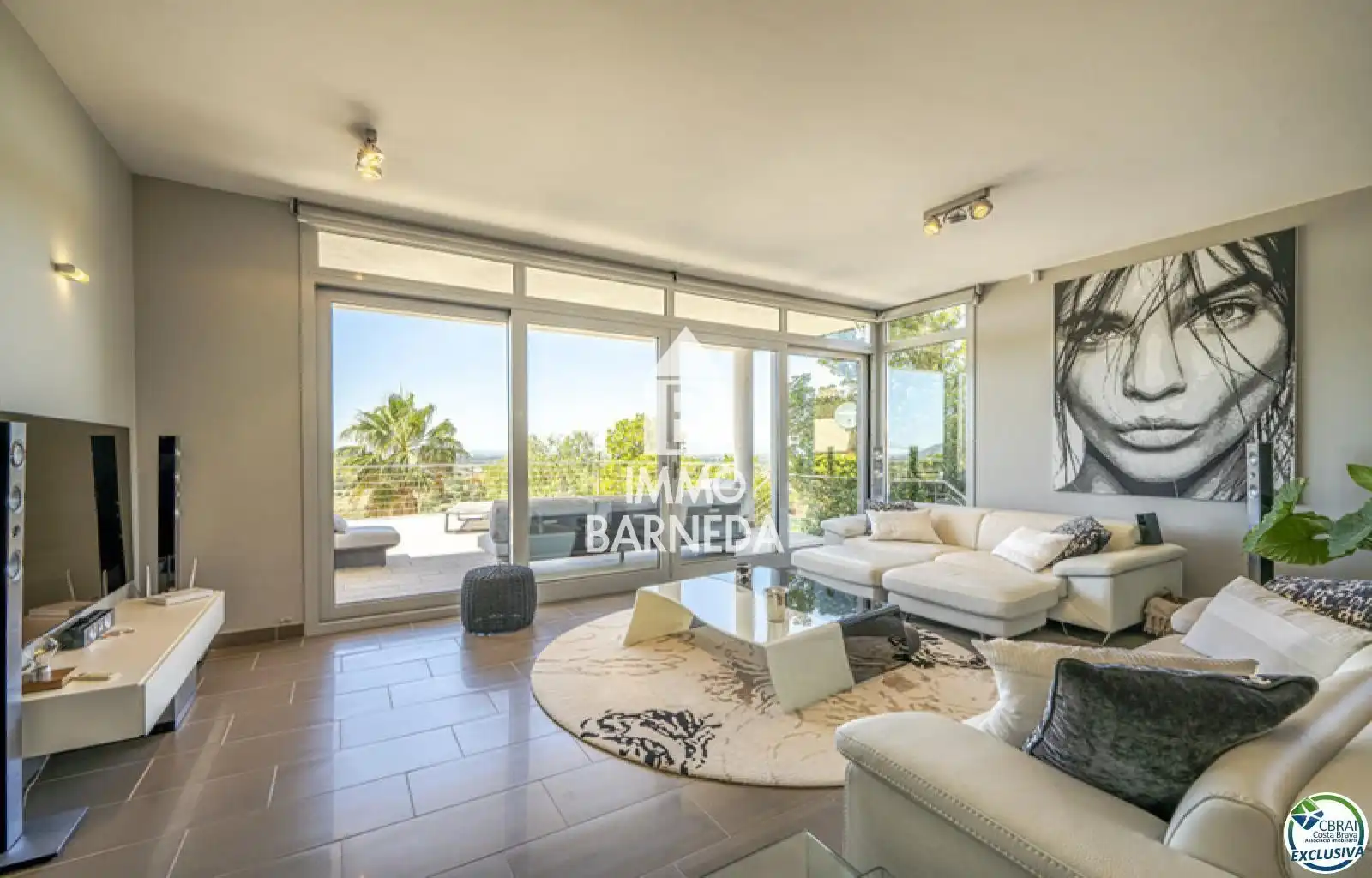 Sala de estar de Casa o chalet en venta en Palau-saverdera con Calefacción, Jardín privado y Terraza