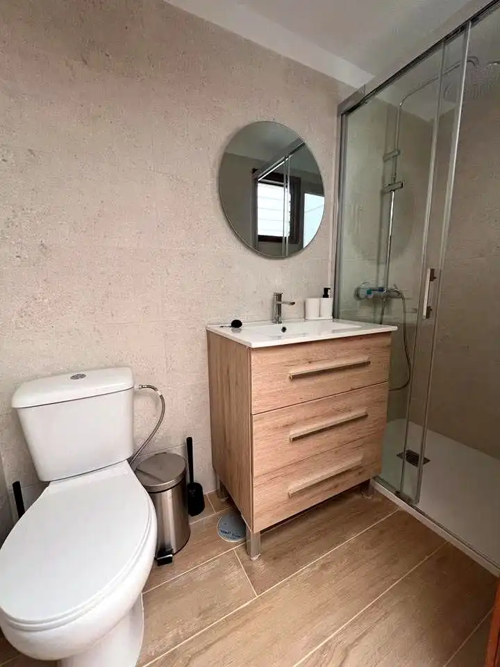 Badezimmer von Wohnung zur untervermieten in San Cristóbal de la Laguna mit Möbliert und Balkon