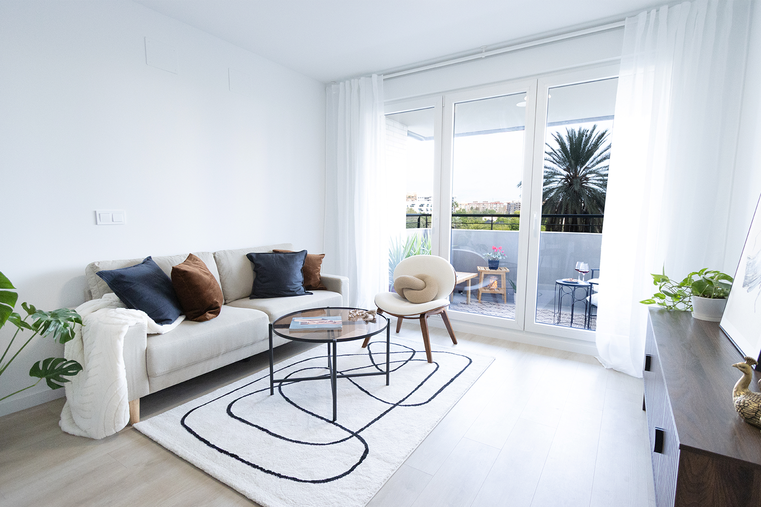 Living room of Flat for sale in  Valencia Capital  with Air Conditioner, Heating and Terrace