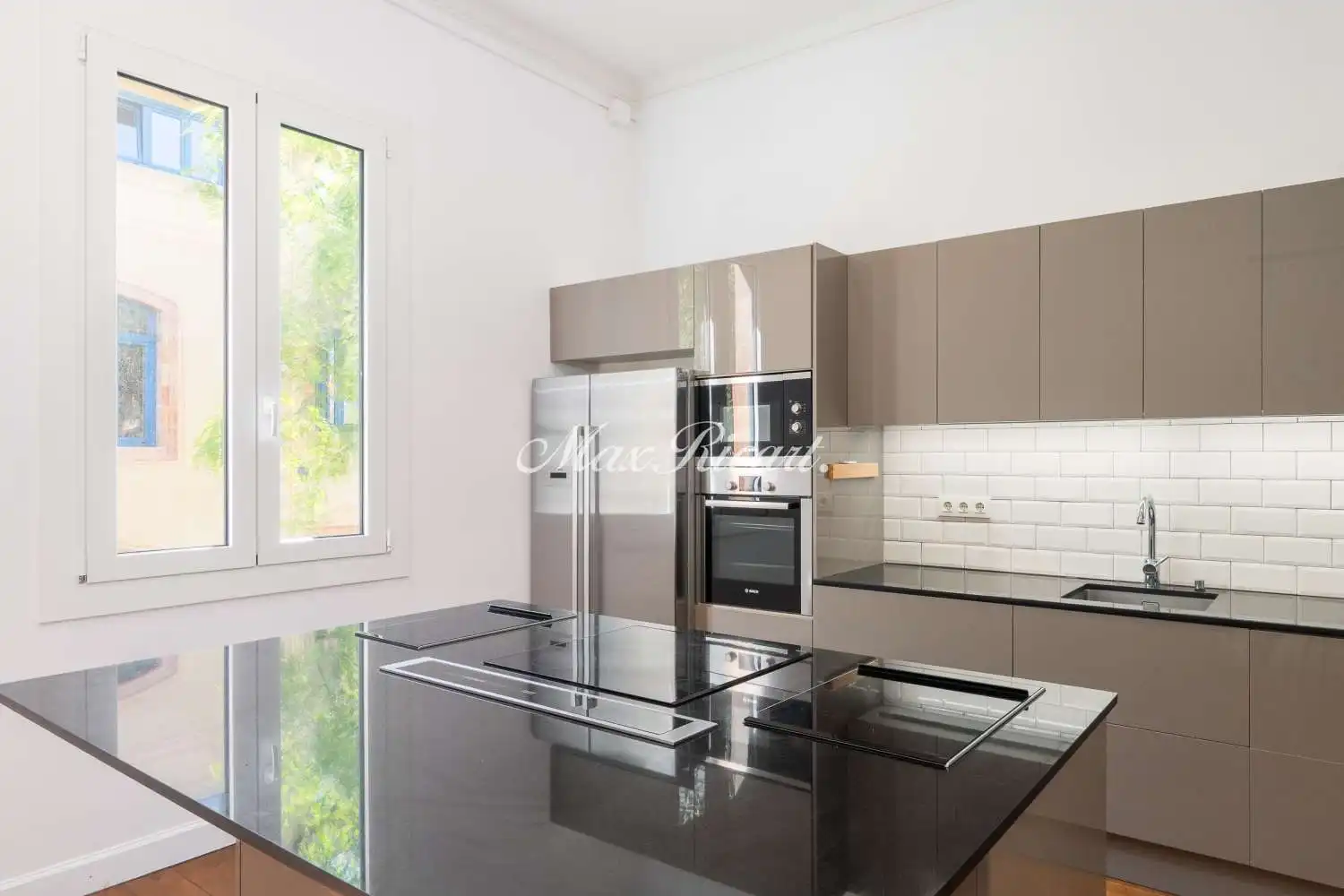 Kitchen of Flat for rent in Barcelona  with Air Conditioner, Heating and Swimming Pool