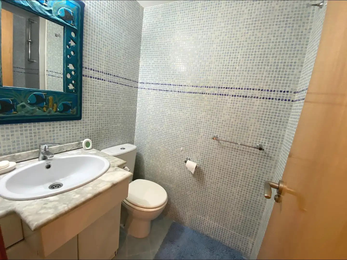 Baño de Piso de alquiler en Alicante / Alacant con Aire acondicionado, Amueblado y Balcón