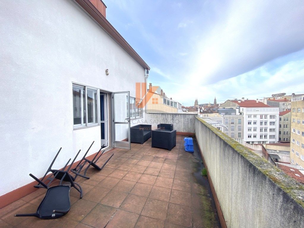 Terrace of Duplex to rent in Santiago de Compostela   with Furnished