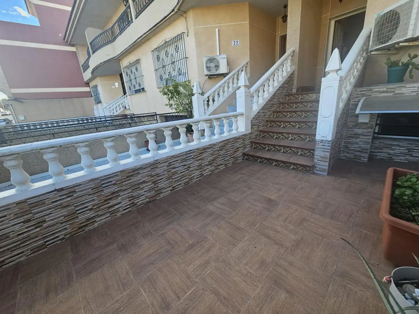 Terrasse von Wohnung zur untervermieten in Cartagena mit Klimaanlage und Möbliert