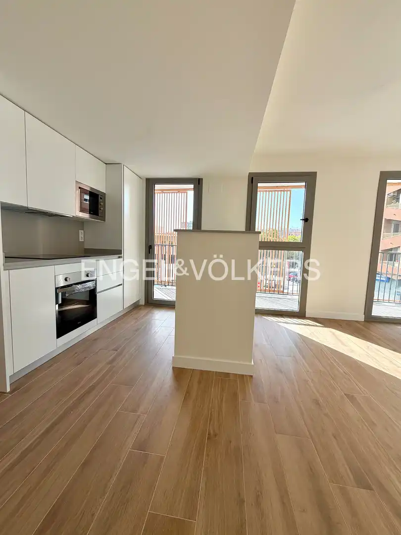 Balcony of Flat for rent in Valencia  with Air Conditioner, Heating and Private garden