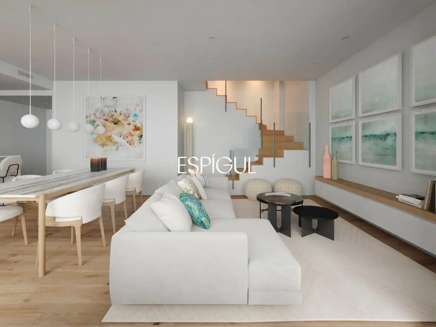 Living room of Flat for sale in Badalona  with Air Conditioner, Heating and Terrace