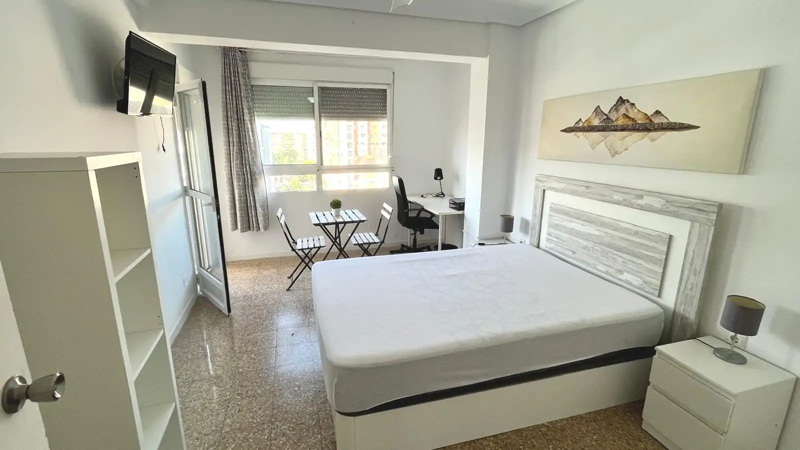 Bedroom of Flat for rent in Valencia  with Furnished, Oven and Washing machine