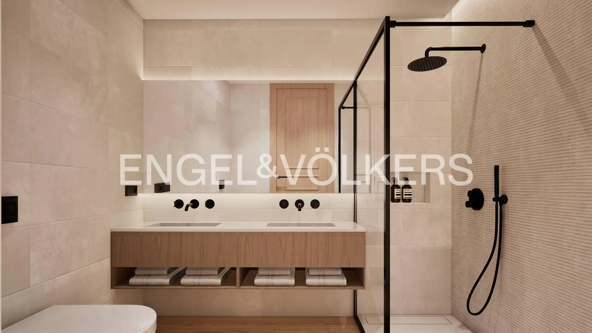 Badezimmer von Wohnung zur Miete in Madrid mit Klimaanlage, Heizung und Privatgarten
