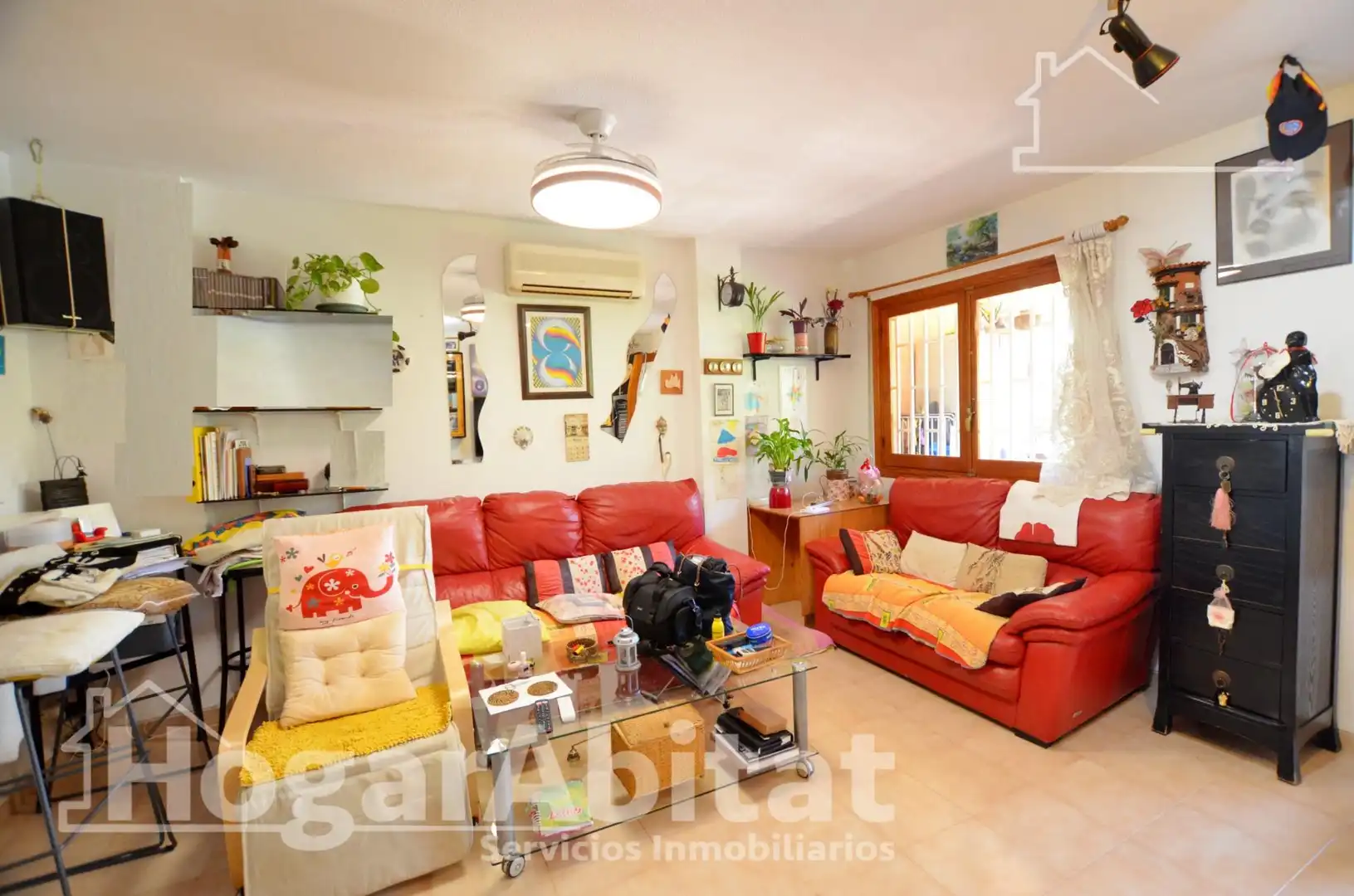 Sala d'estar de Casa adosada en venda en Sant Joan d'Alacant amb Aire condicionat, Calefacció i Jardí privat
