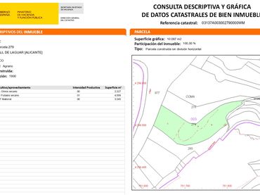 Terreny residencial en venda a La Vall de Laguar