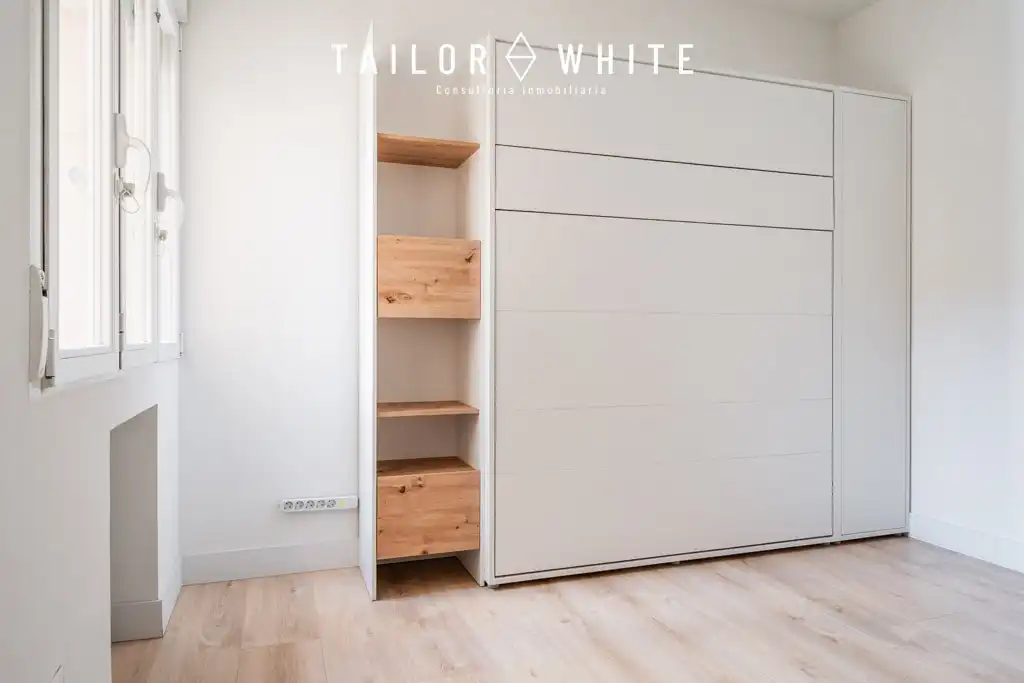 Schlafzimmer von Wohnung zur Miete in Madrid mit Klimaanlage, Heizung und Ofen