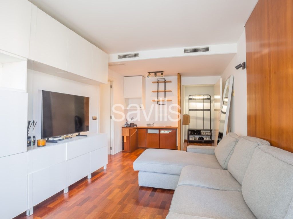 Sala d'estar de Apartament en venda en  Barcelona Capital