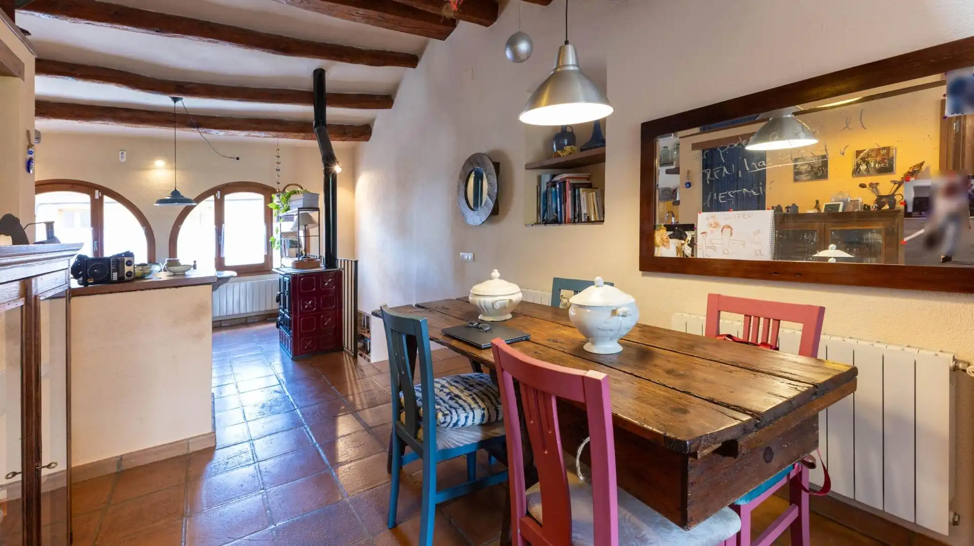 Comedor de Finca rústica en venta en El Bruc con Calefacción y Terraza
