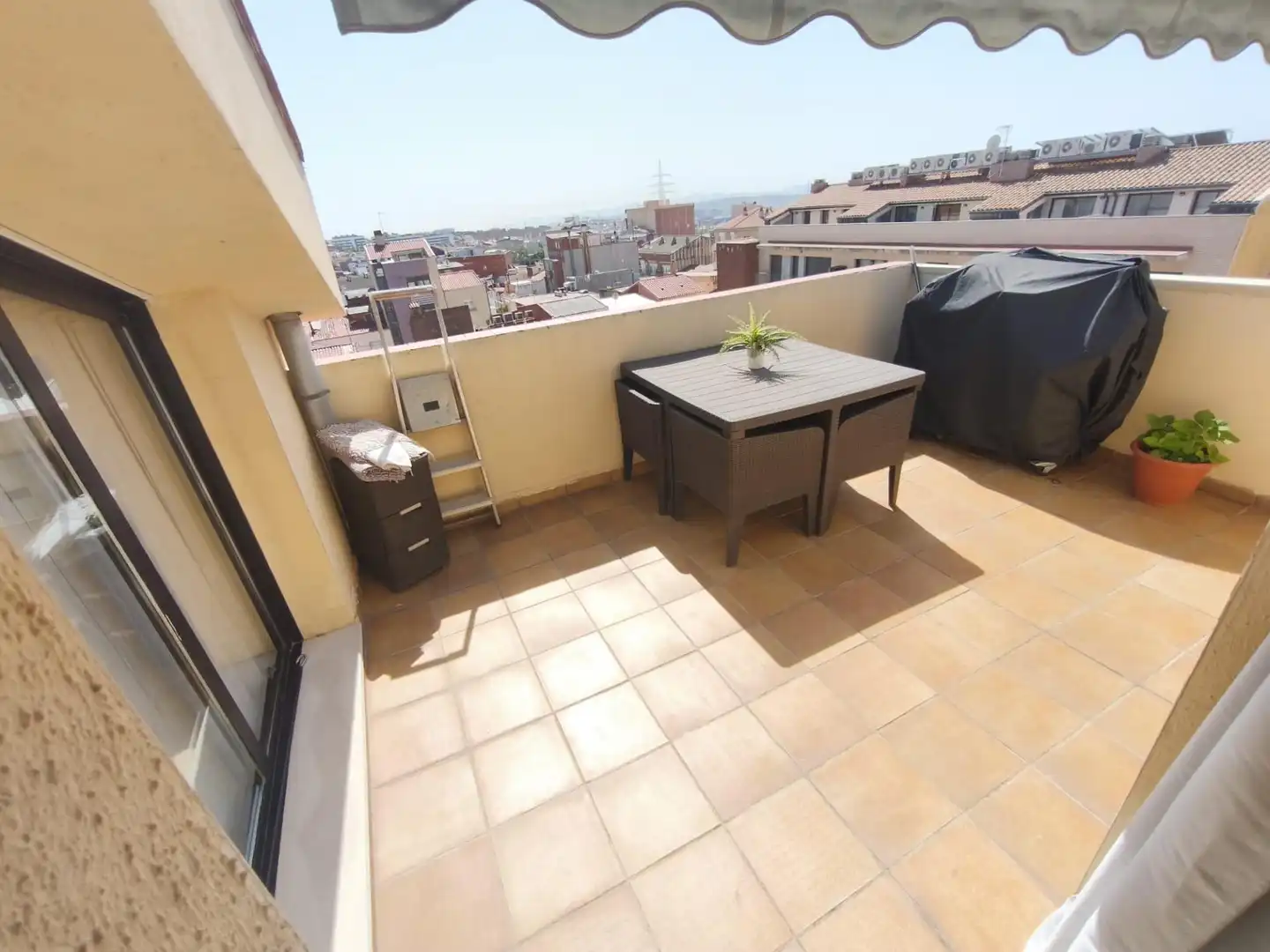 Terrace of Flat for sale in Terrassa  with Air Conditioner, Parquet flooring and Alarm