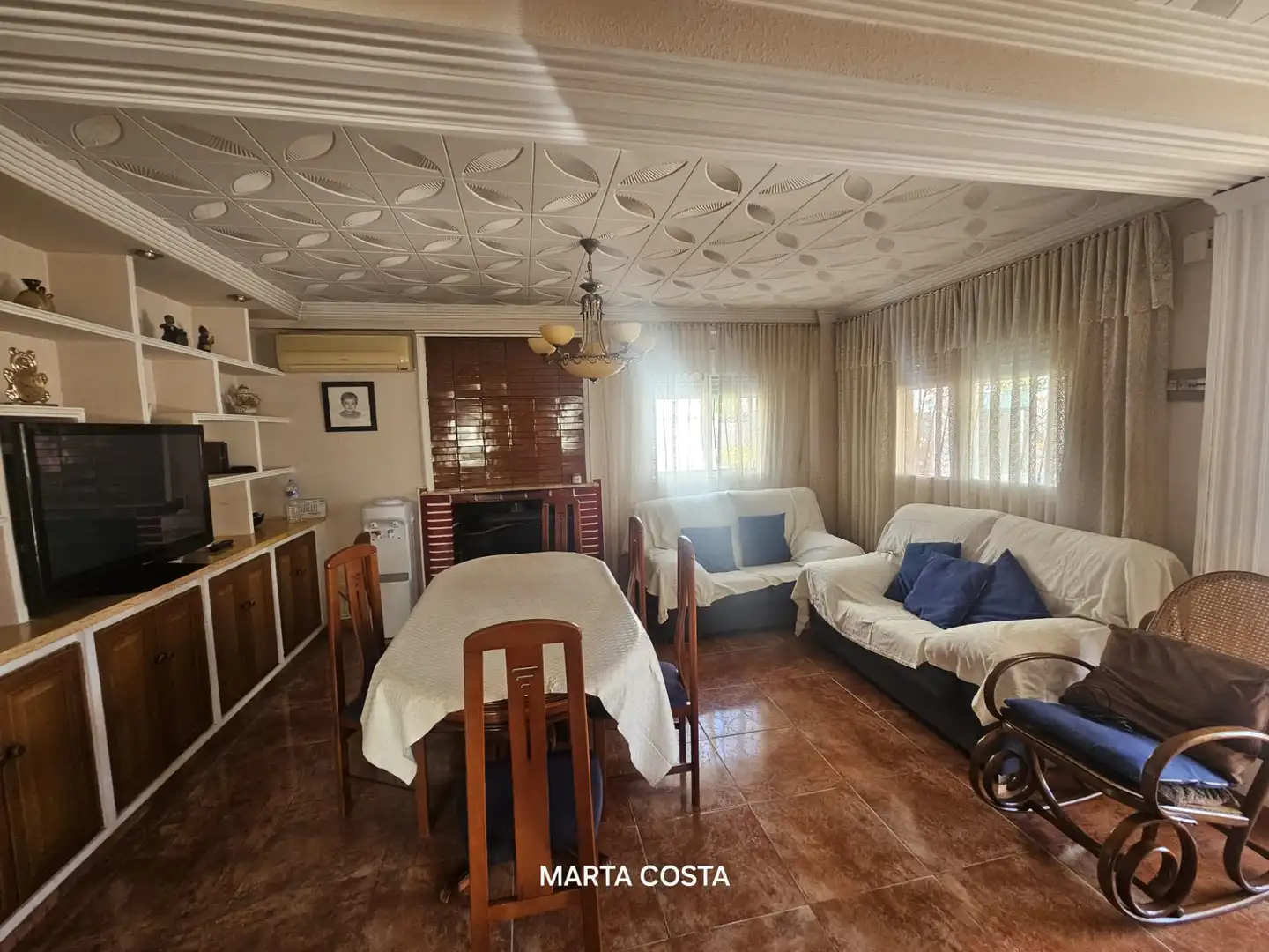 Sala d'estar de Casa o xalet en venda en Palma de Gandia amb Aire condicionat, Calefacció i Jardí privat