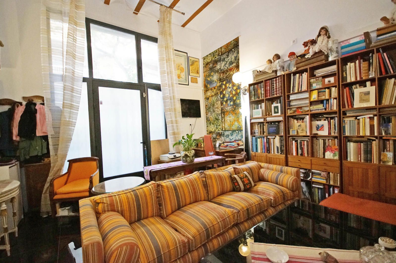 Sala de estar de Piso en venta en  Barcelona Capital con Aire acondicionado y Terraza