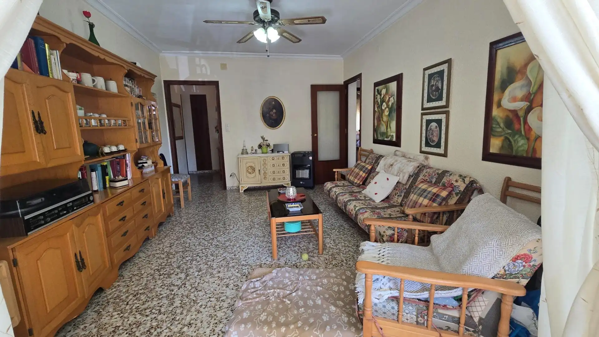Sala d'estar de Apartament de lloguer en Santa Pola amb Terrassa i Moblat