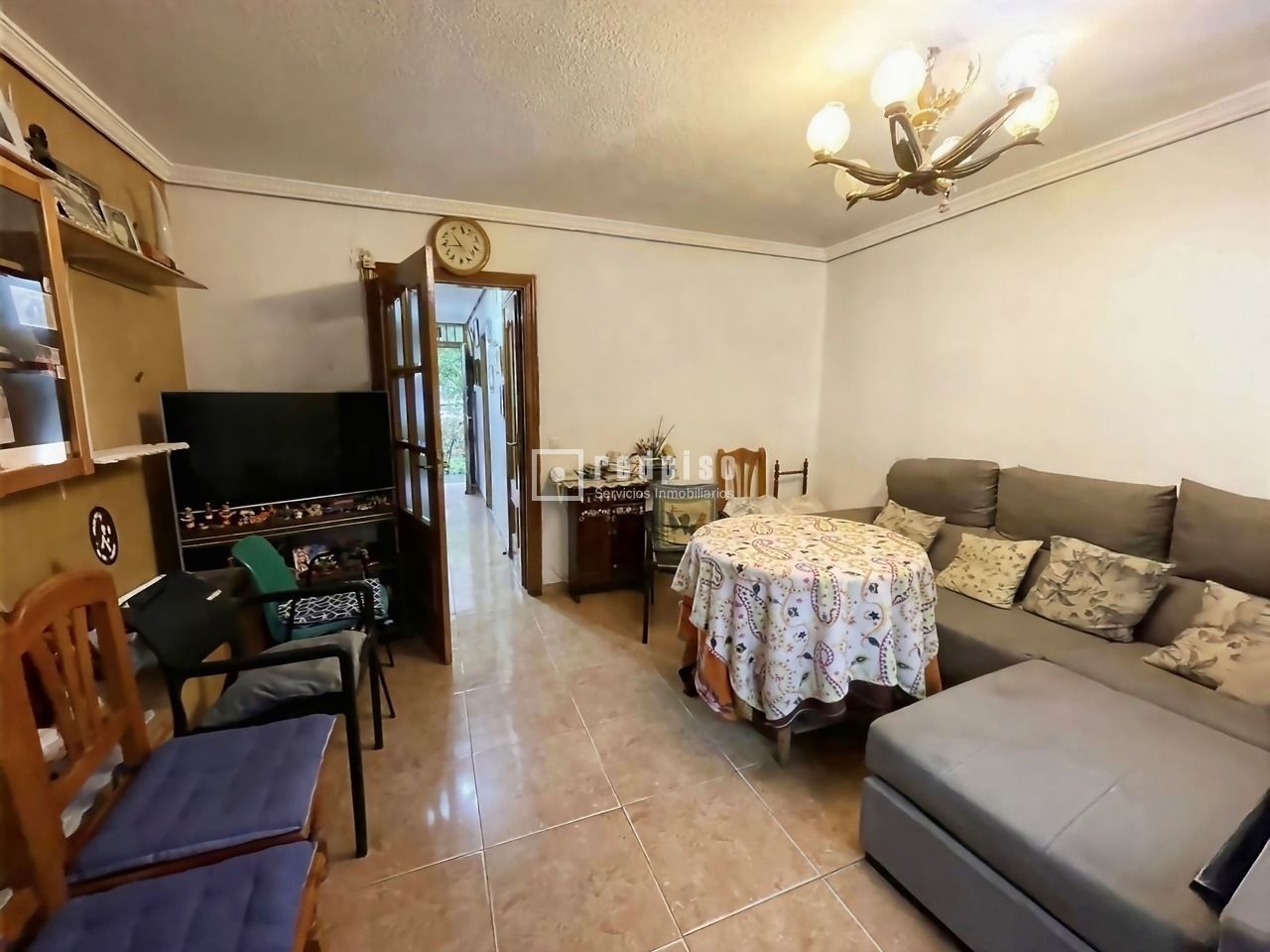 Living room of House or chalet for sale in  Madrid Capital  with Air Conditioner, Heating and Terrace