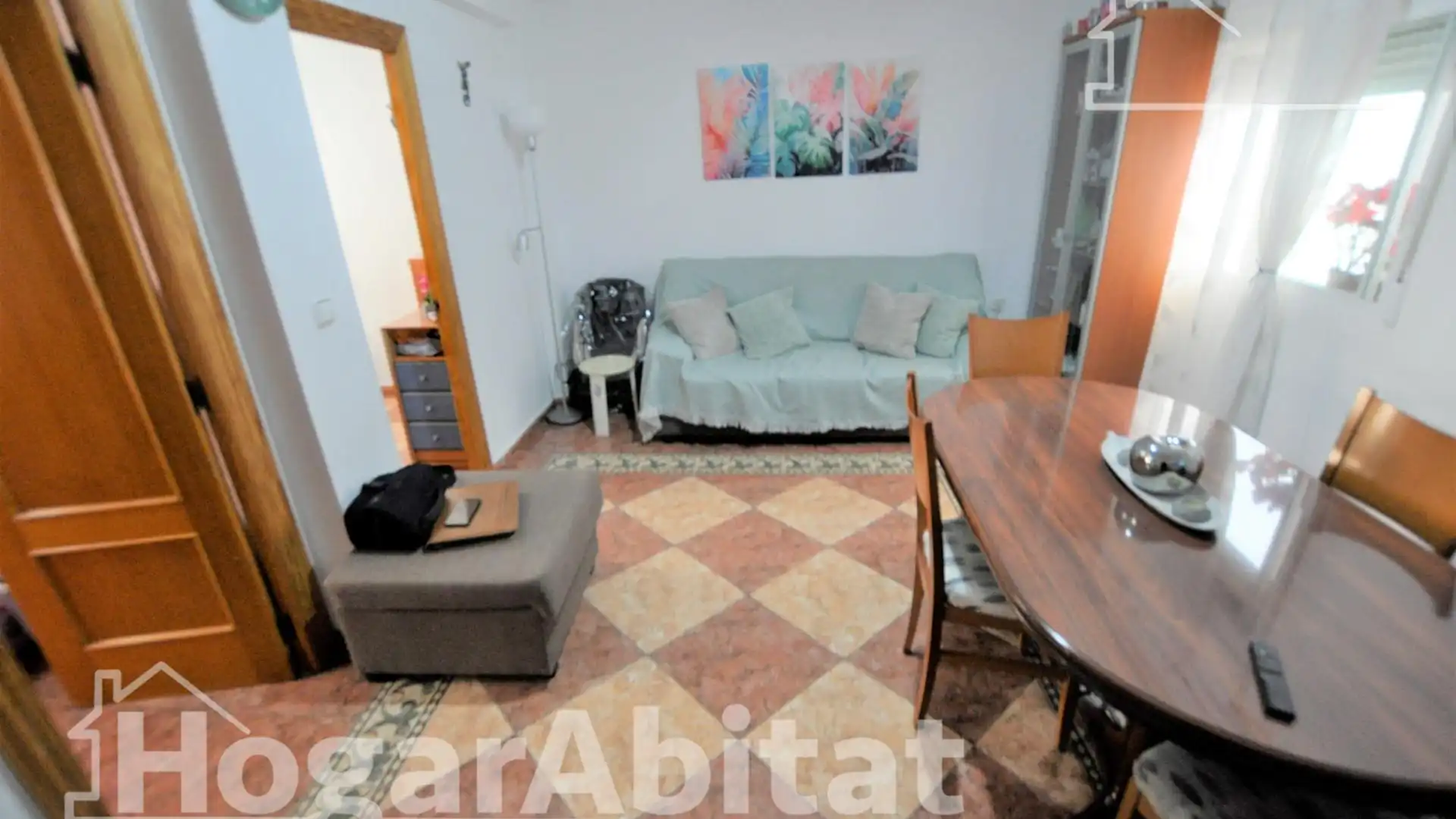 Living room of Flat for sale in Aldaia  with Air Conditioner, Terrace and Storage room