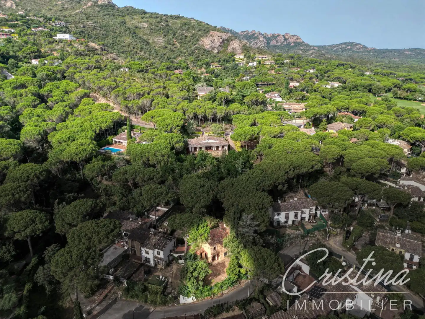 Vista exterior de Casa adosada en venta en Santa Cristina d'Aro con Calefacción, Jardín privado y Terraza