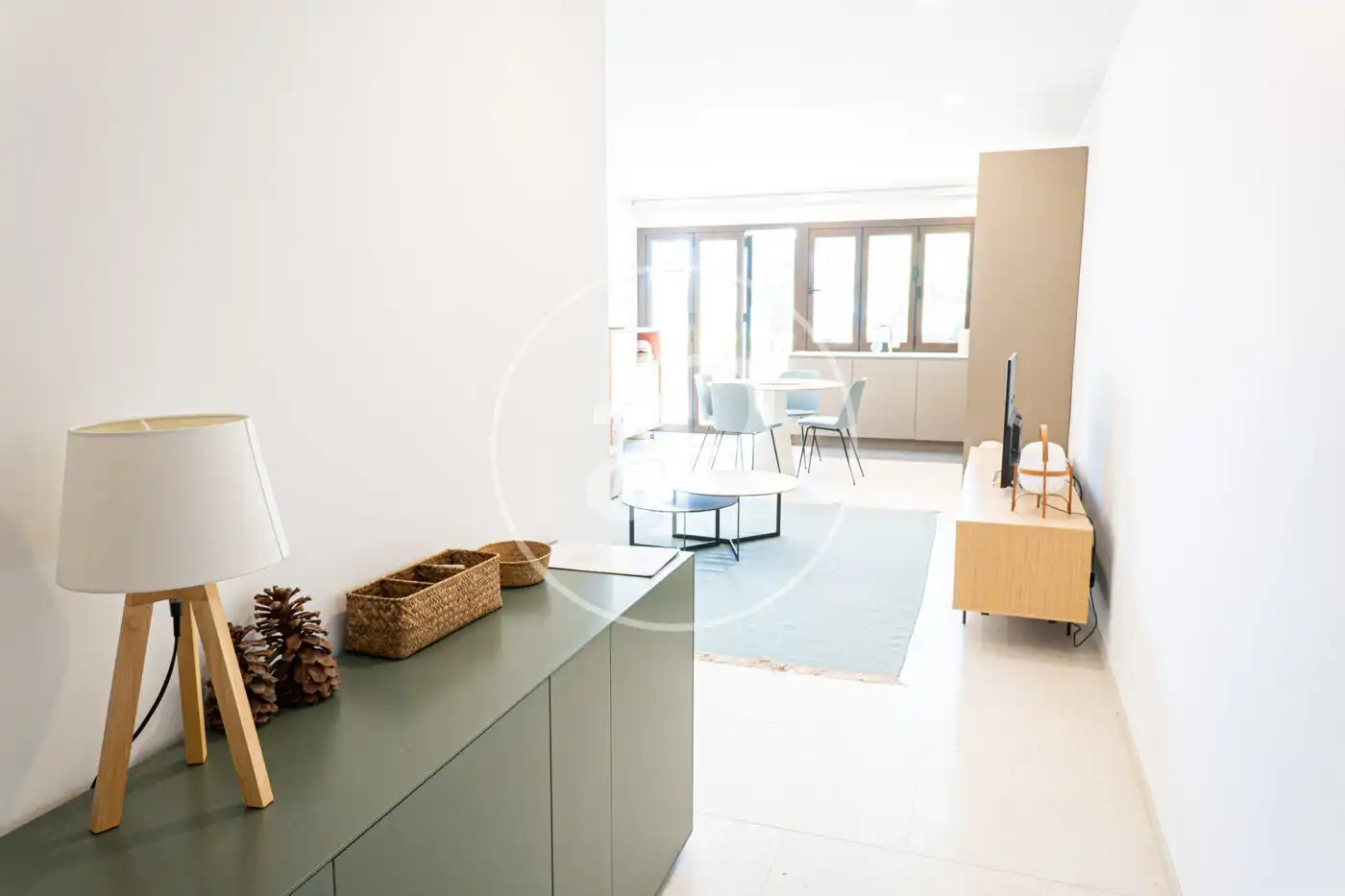 Wohnzimmer von Wohnung zur Miete in Pollença mit Klimaanlage, Heizung und Terrasse