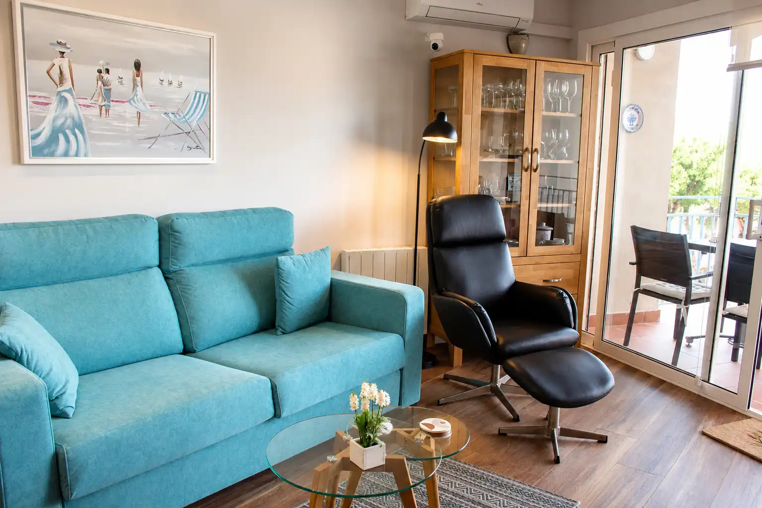 Sala d'estar de Apartament en venda en Palamós amb Aire condicionat, Calefacció i Terrassa