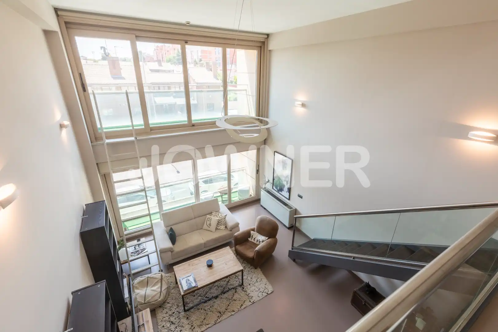 Living room of Flat for rent in Madrid  with Air Conditioner and Furnished
