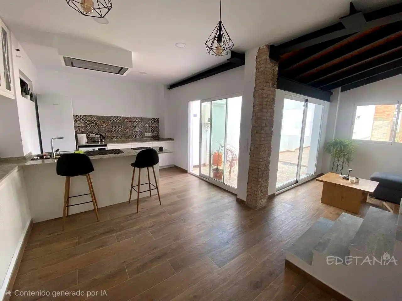 Küche von Wohnung zur Miete in Moncada mit Terrasse und Möbliert