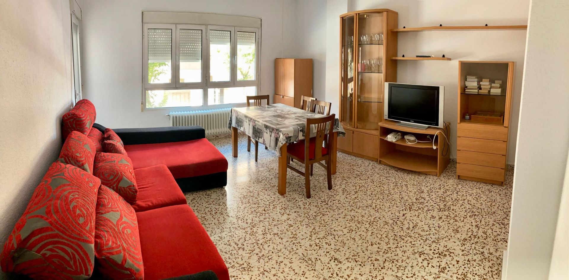 Living room of Flat to rent in  Albacete Capital  with Air Conditioner, Heating and Furnished