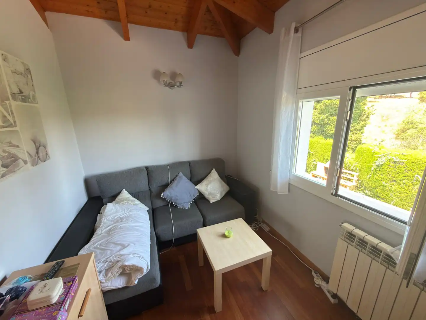 Sala d'estar de Casa o xalet en venda en Sant Boi de Llobregat amb Calefacció, Jardí privat i Parquet