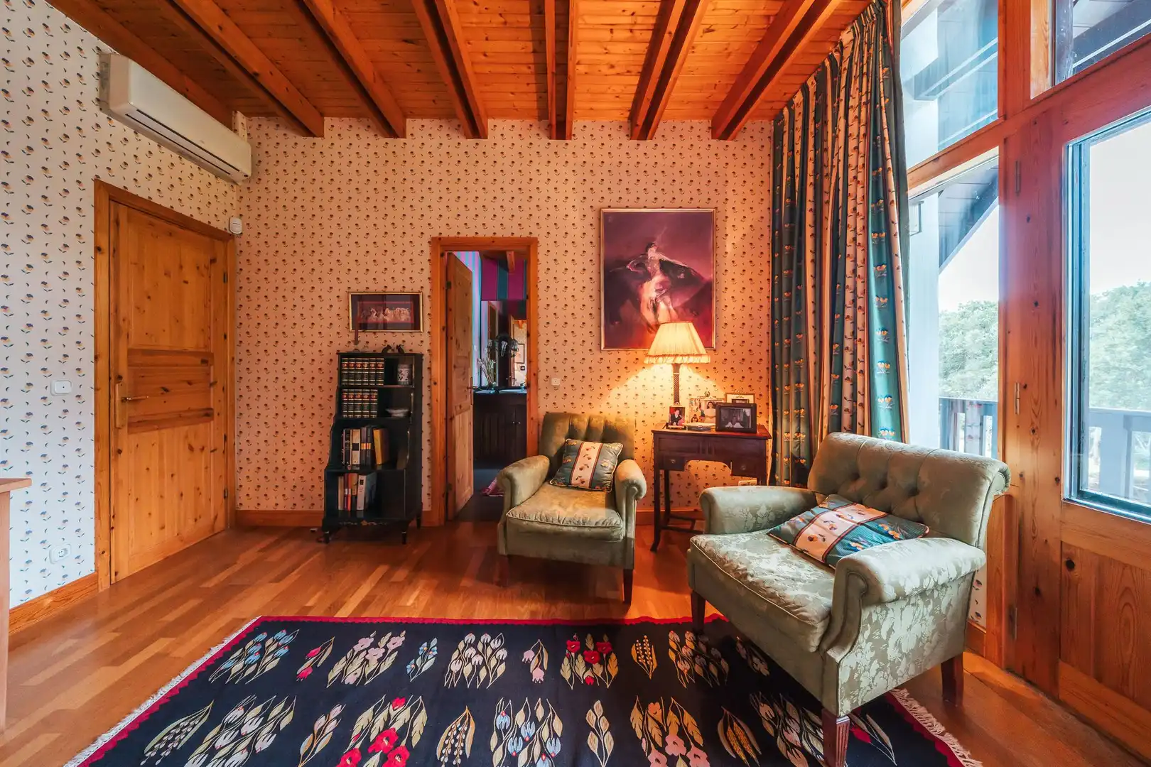 Sala de estar de Casa o chalet en venta en Fruiz con Aire acondicionado, Calefacción y Jardín privado