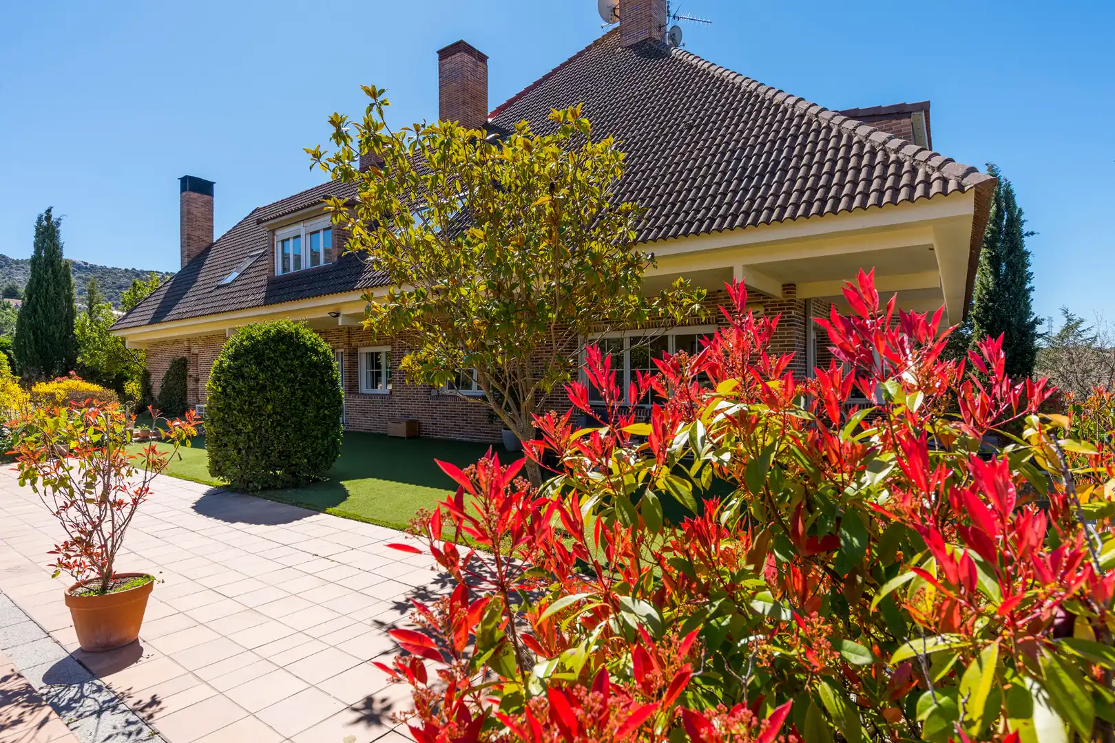 Exterior view of Houses for sale in Collado Villalba  with Air Conditioner, Heating and Private garden