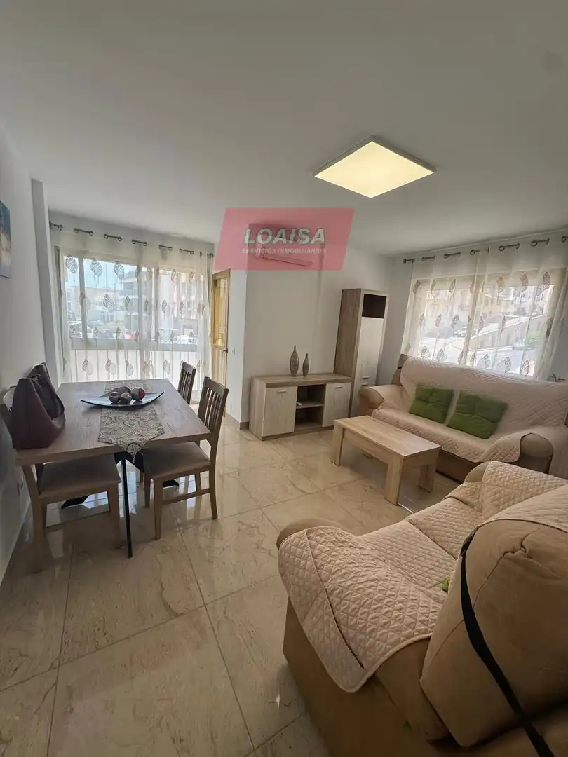 Sala d'estar de Pis en venda en Garrucha amb Aire condicionat, Terrassa i Moblat