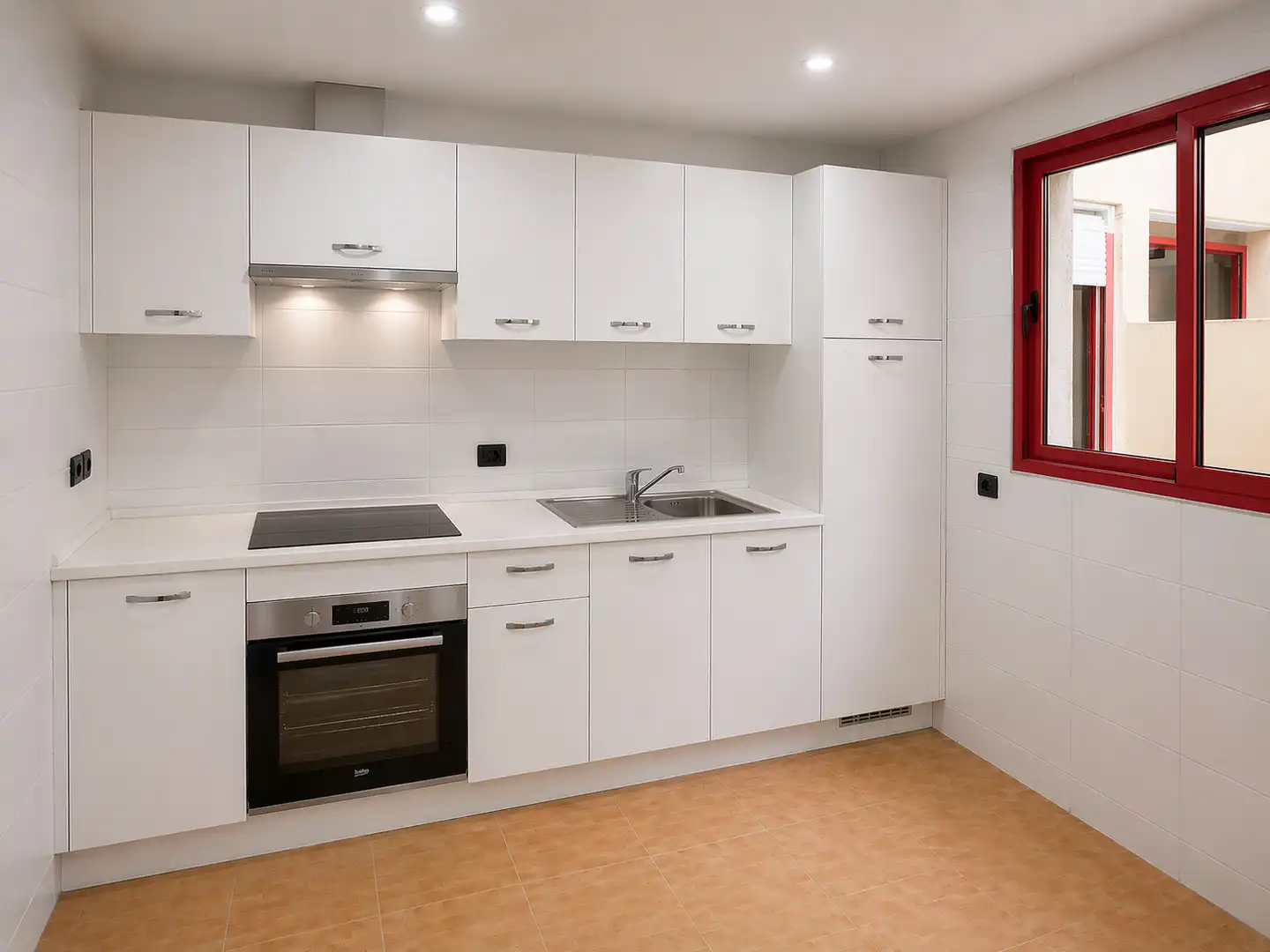 Cocina de Apartamento en venta en Mont-roig del Camp con Aire acondicionado, Calefacción y Jardín privado
