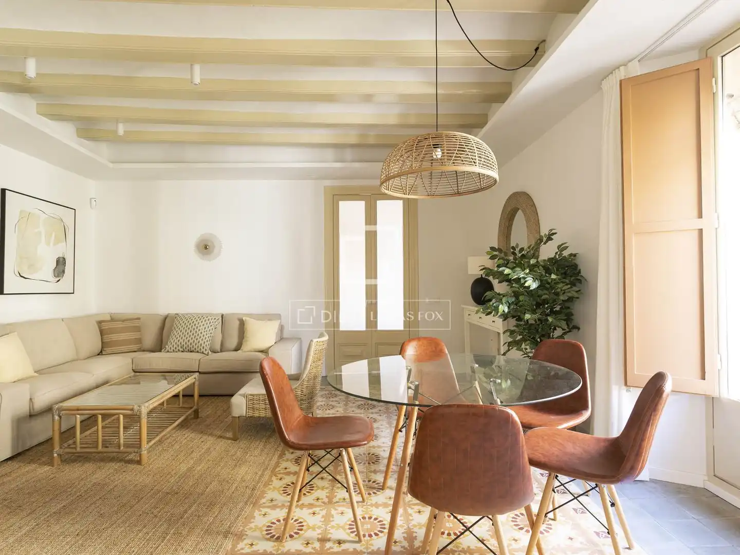 Sala de estar de Piso en venta en Barcelona con Aire acondicionado, Terraza y Amueblado