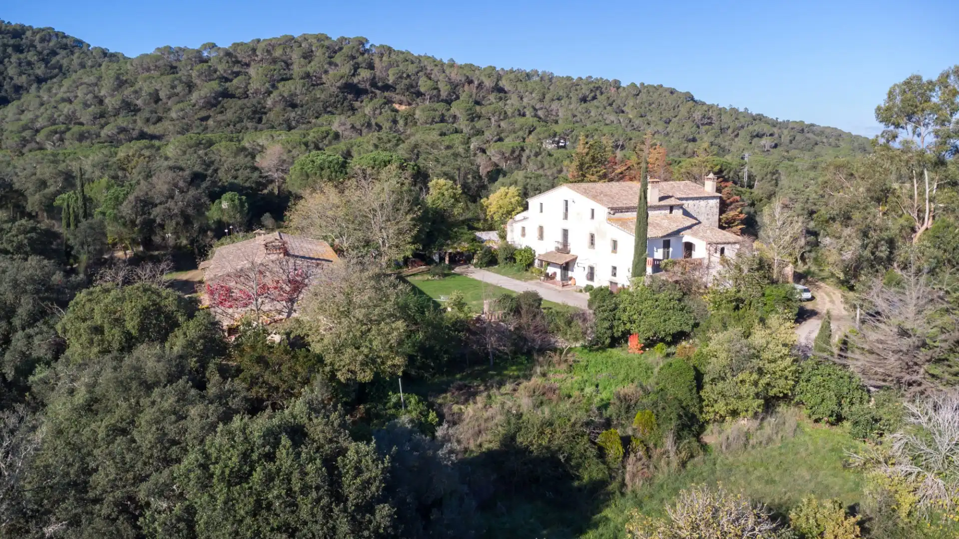 Vista exterior de Finca rústica en venta en Llagostera con Calefacción, Terraza y Trastero