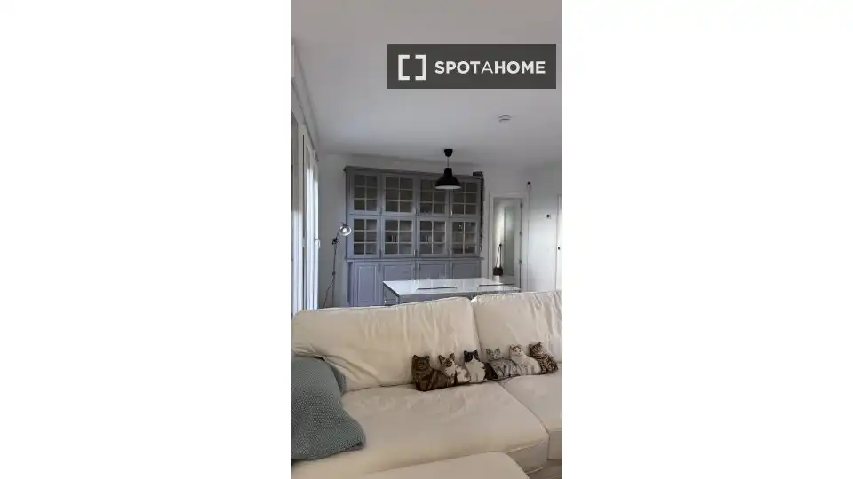 Sala de estar de Piso para compartir en Alcalá de Henares con Aire acondicionado, Calefacción y Amueblado