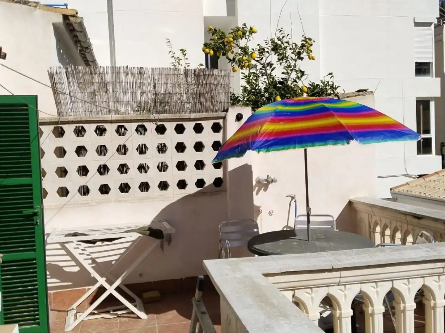 Terrasse von Wohnung zur Miete in  Palma de Mallorca mit Klimaanlage und Balkon