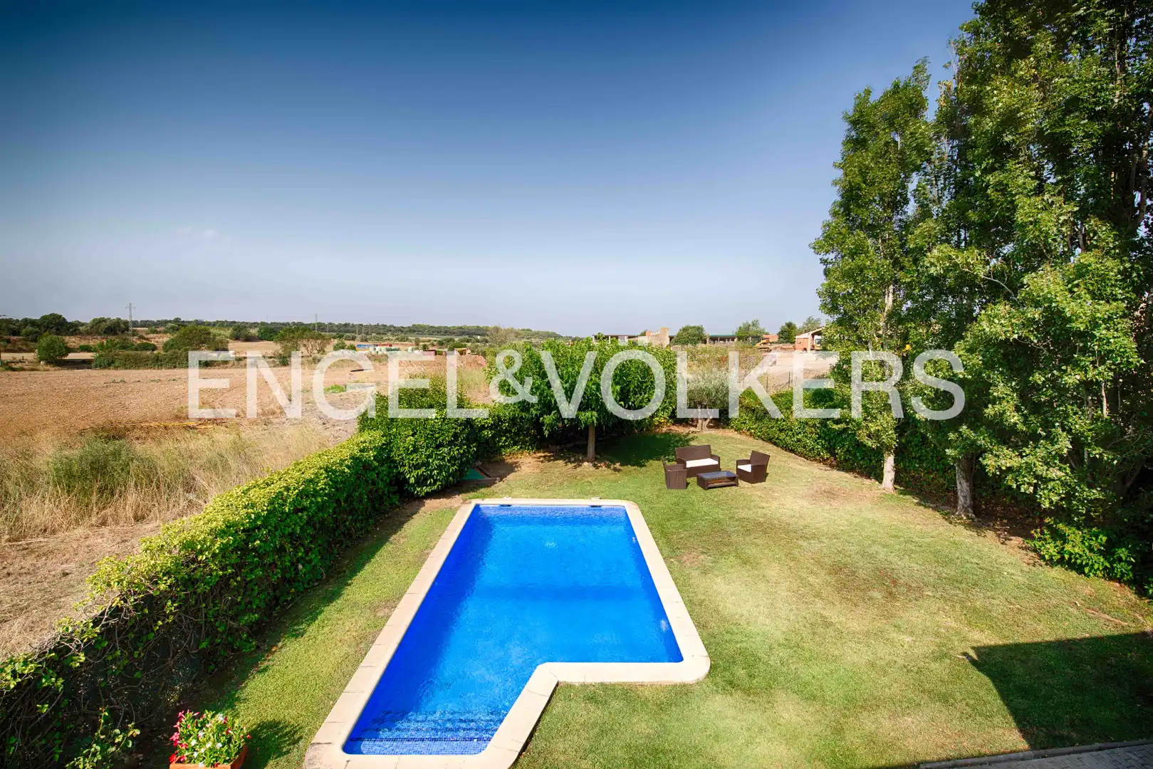 Swimming pool of Houses for sale in Pedret i Marzà  with Private garden, Terrace and Swimming Pool