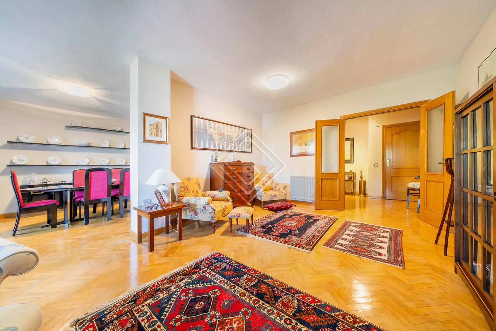 Living room of Flat for sale in Madrid  with Private garden, Terrace and Community pool