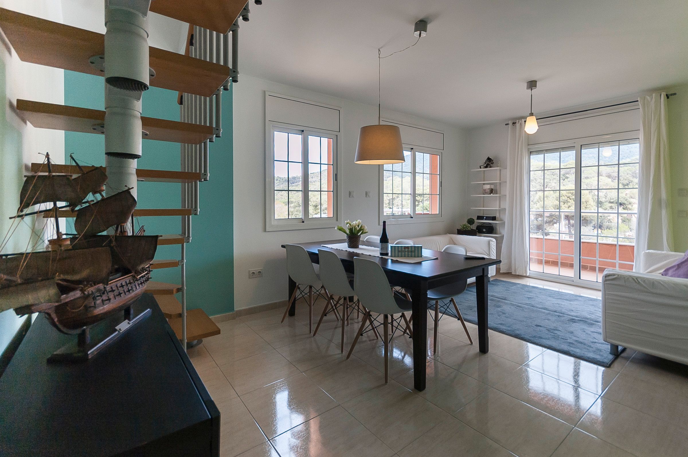 Esszimmer von Dachboden zum verkauf in Tossa de Mar mit Klimaanlage, Terrasse und Balkon