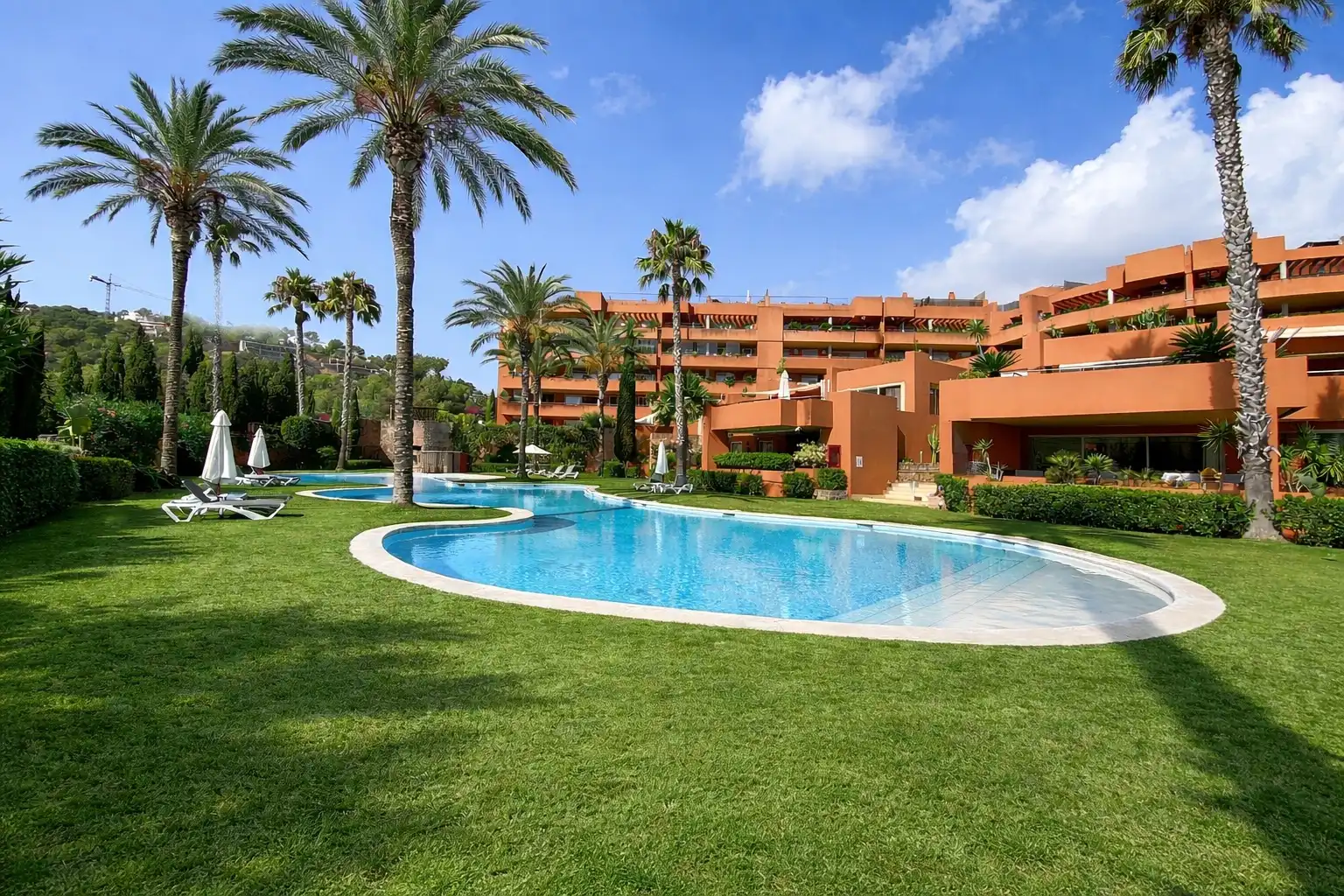 Jardín de Apartamento en venta en Santa Eulària des Riu con Aire acondicionado, Calefacción y Terraza