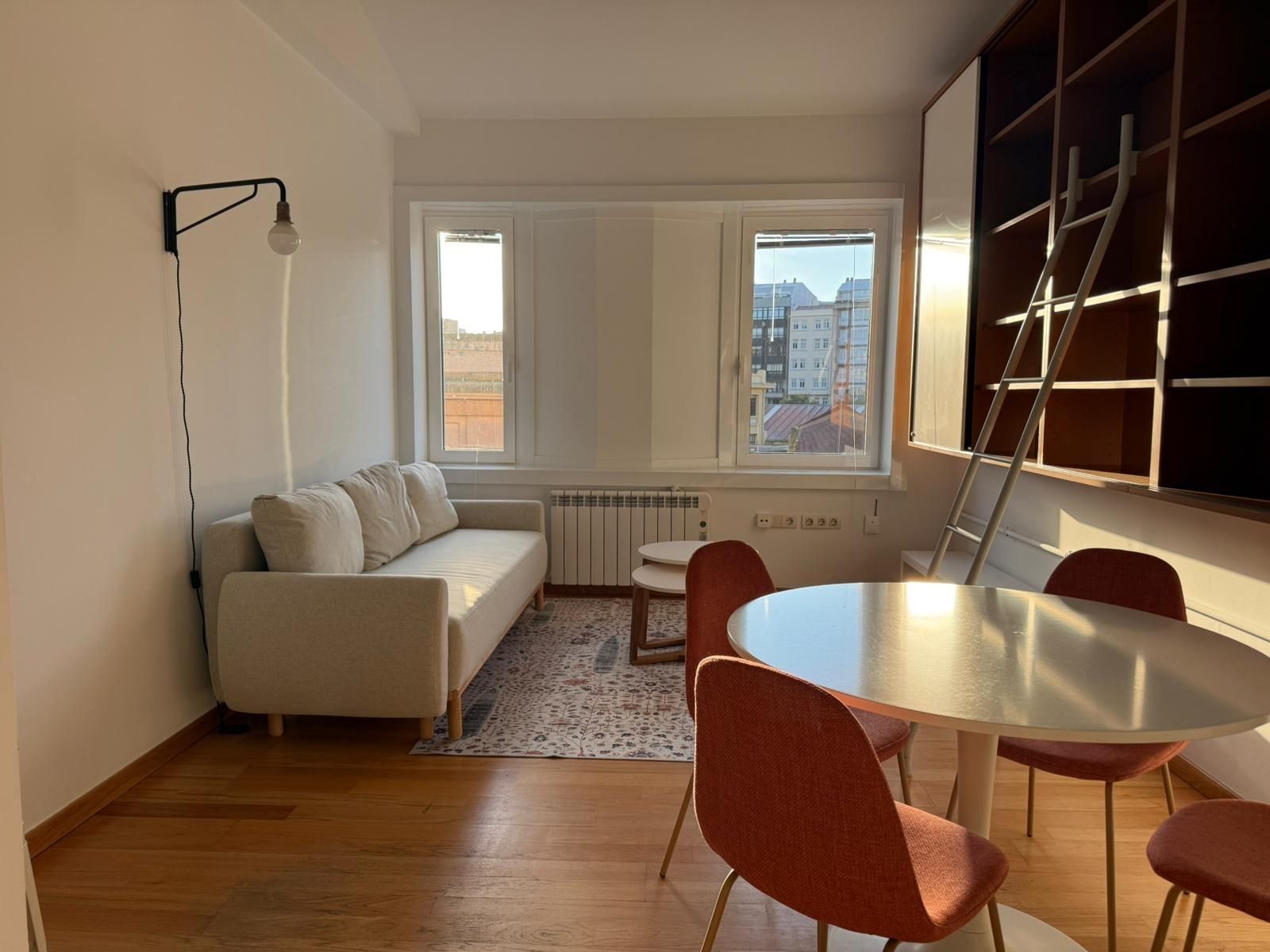 Living room of Apartment to rent in A Coruña Capital   with Parquet flooring