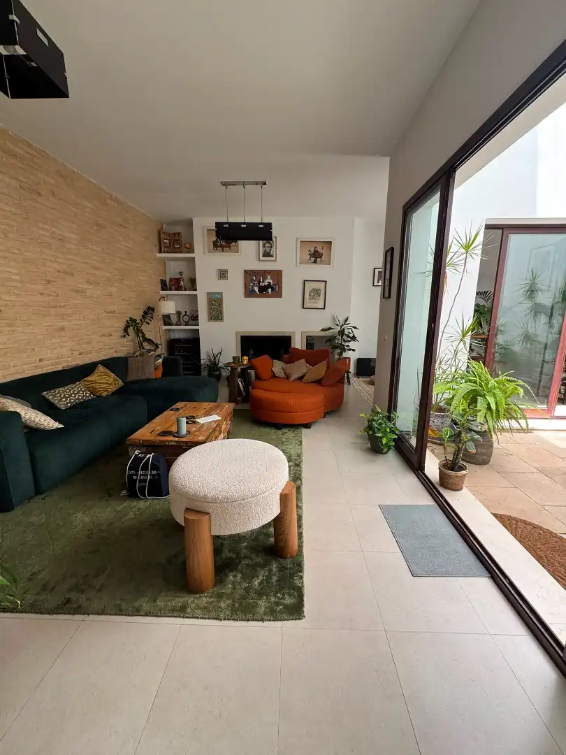 Wohnzimmer von Haus oder Chalet zur Miete in Sevilla mit Klimaanlage, Parkett und Terrasse