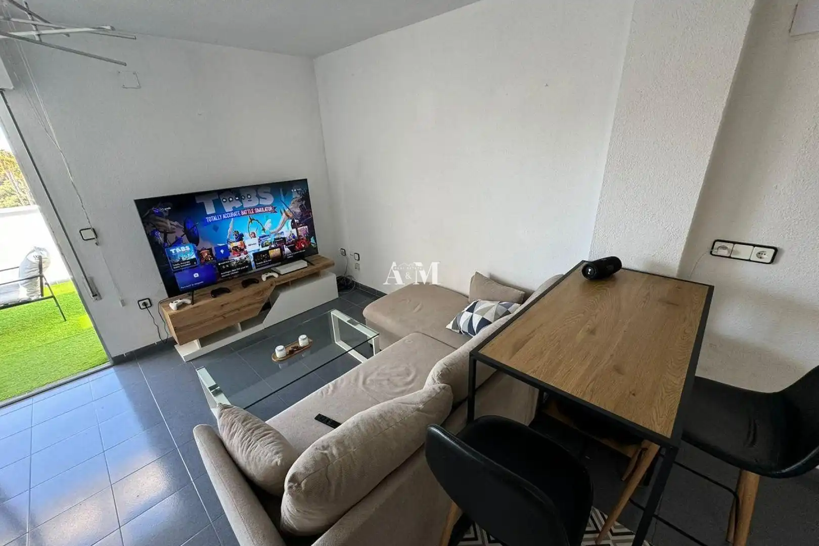 Sala de estar de Piso de alquiler en Torrevieja con Terraza, Amueblado y Lavadora