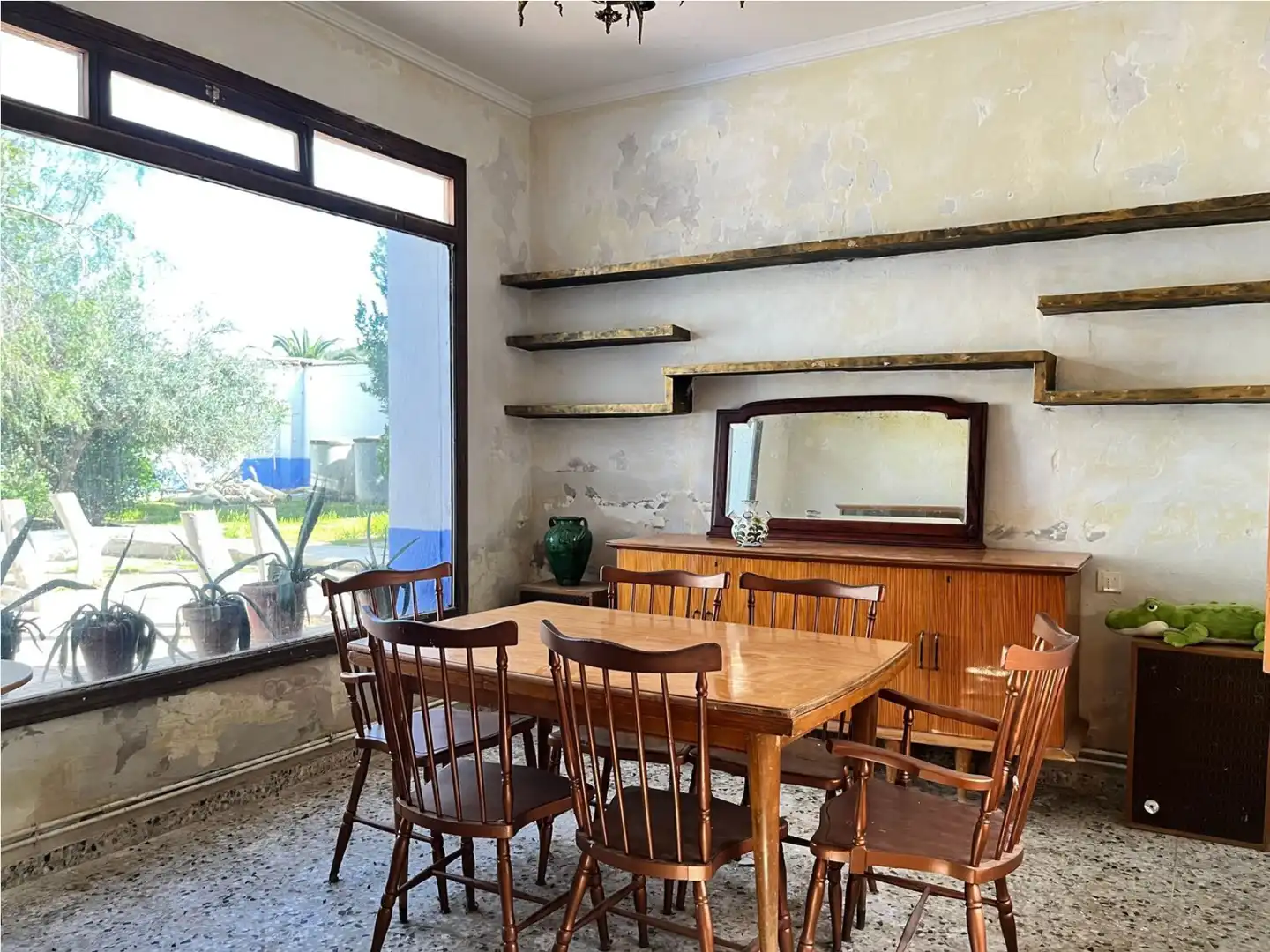Dining room of Houses for sale in Cañada de Calatrava  with Air Conditioner, Private garden and Storage room