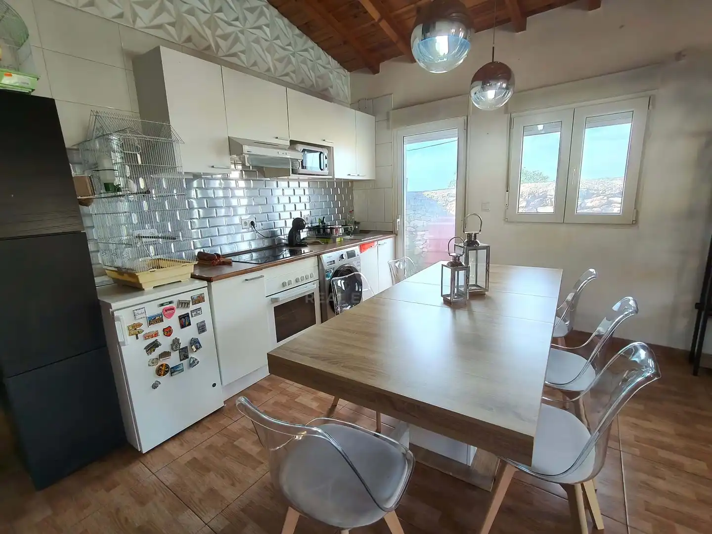 Kitchen of Country homes for sale in Bermellar  with Heating, Terrace and Swimming Pool