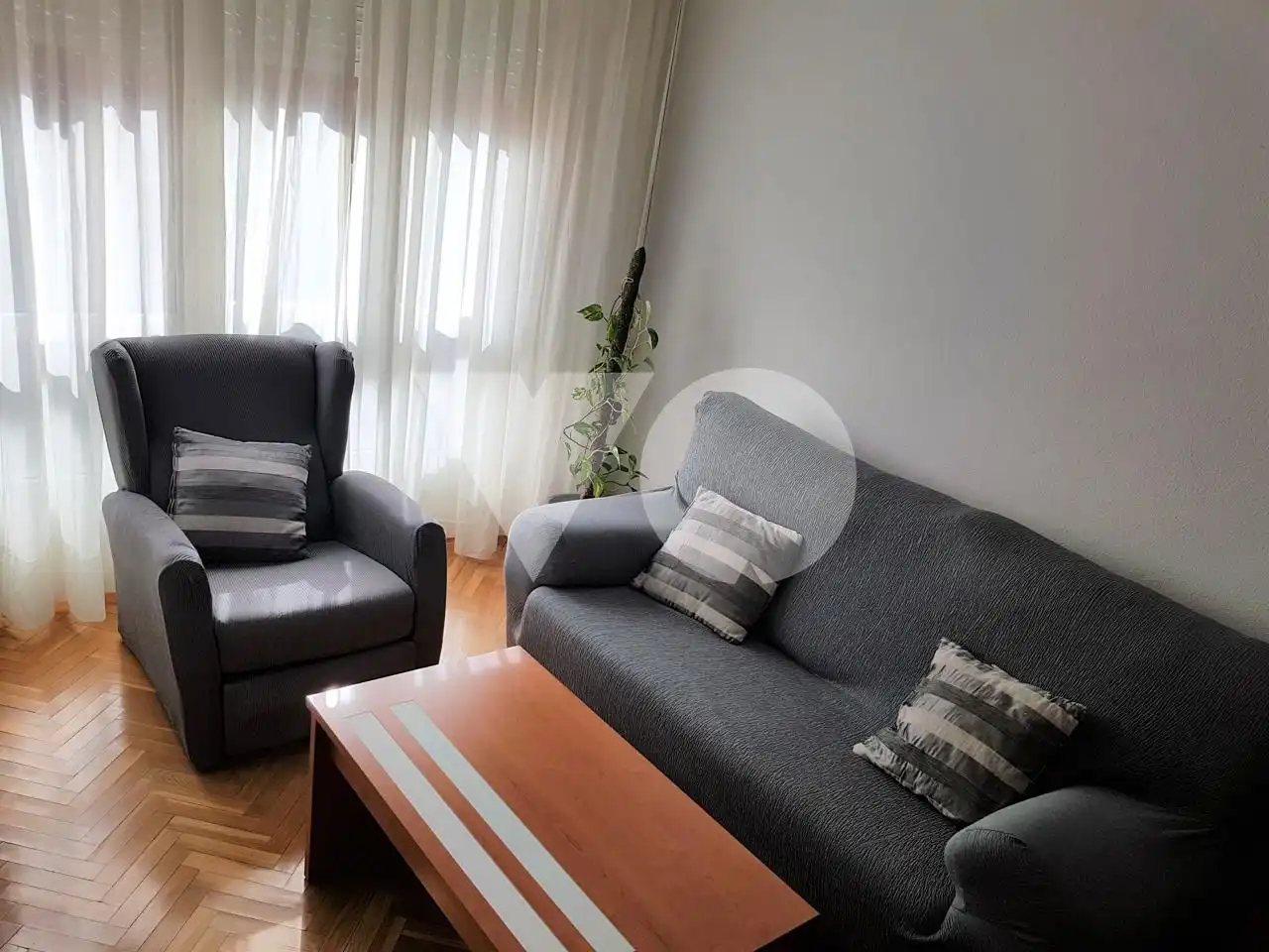 Sala d'estar de Pis de lloguer en Madrid amb Aire condicionat, Calefacció i Parquet