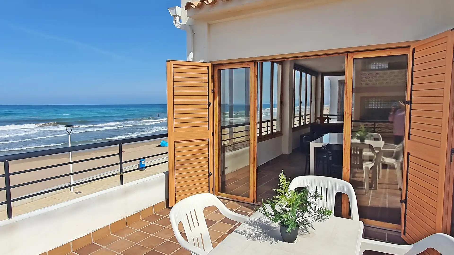Terraza de Apartamento de alquiler en Miramar con Aire acondicionado, Terraza y Amueblado