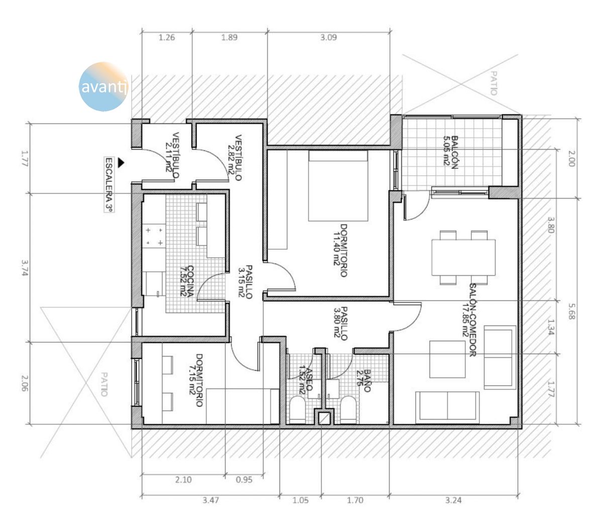Flat for sale in Salamanca Capital  with Heating, Parquet flooring and Terrace